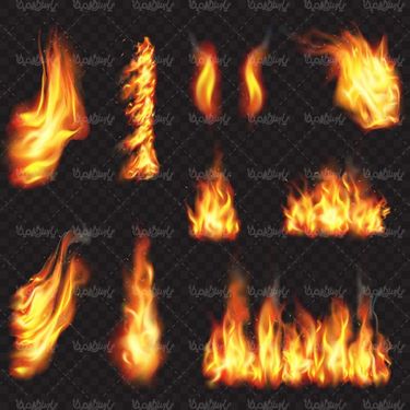 وکتور شعله آتش وکتور زبانه کشیدن آتش