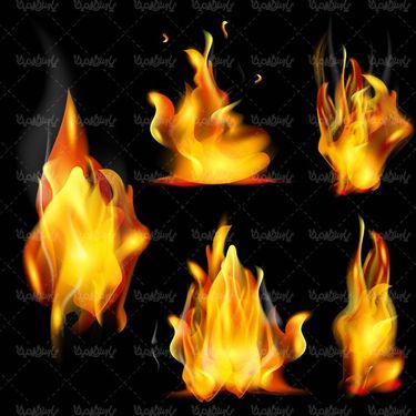 وکتور شعله آتش وکتور زبانه کشیدن آتش