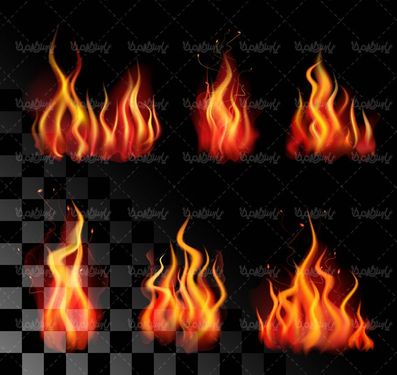 وکتور شعله آتش وکتور زبانه کشیدن آتش