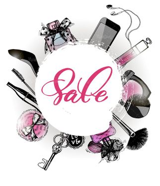 وکتور لوازم آرایش وکتور کرم سفید کننده