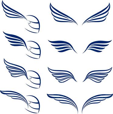 وکتور پر وکتور لوگو بال پرنده