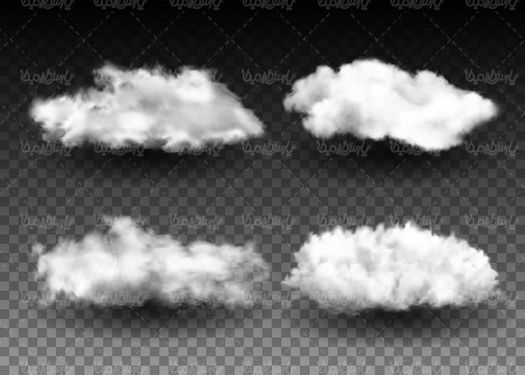 وکتور ابر سفید وکتور لکه ابر