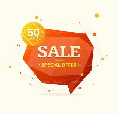 وکتور لیبل مثلثی گرافیکی وکتور برچسب فروش