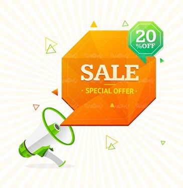 وکتور لیبل مثلثی گرافیکی وکتور برچسب فروش