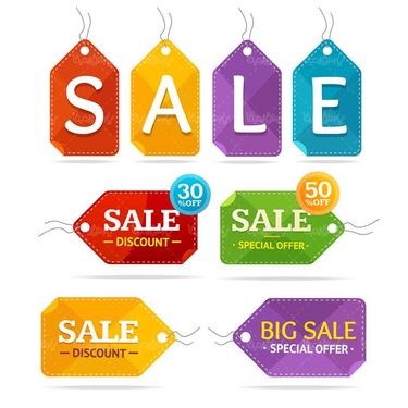 وکتور لیبل مثلثی گرافیکی وکتور برچسب فروش