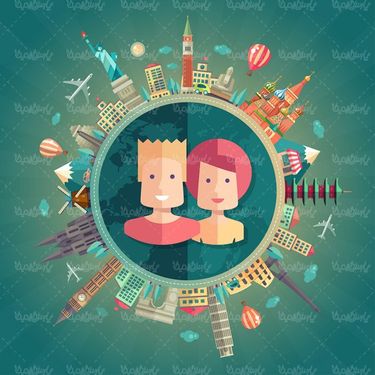 وکتور گردشگری وکتور آژانس مسافرتی