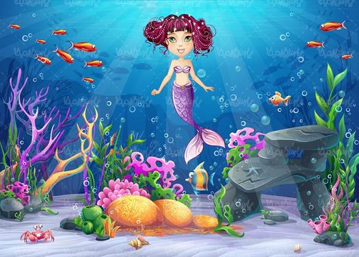 وکتور چشم انداز زیر دریا وکتور آکواریوم