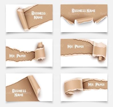 وکتور کاغذ پاره وکتور مقوای پاره شده