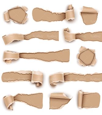 وکتور کاغذ پاره وکتور مقوای پاره شده