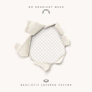 وکتور کاغذ پاره وکتور مقوای پاره شده