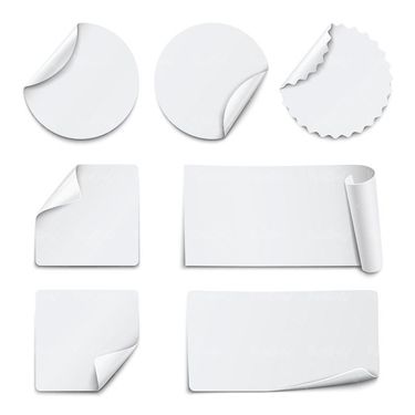 وکتور لیبل رنگی وکتور لیبل کاغذی