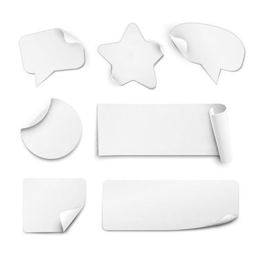 وکتور لیبل سفید  وکتور لیبل کاغذی