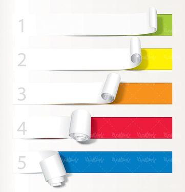 وکتور لیبل رنگی  وکتور لیبل کاغذی