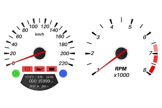 وکتور کیلومتر خودرو وکتور کیلومتر ماشین