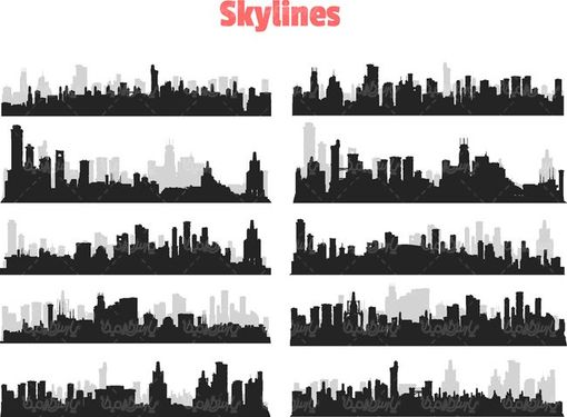 وکتور شهر وکتور ساختمان وکتور برج