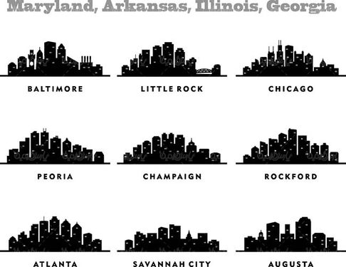 وکتور شهر وکتور ساختمان وکتور برج