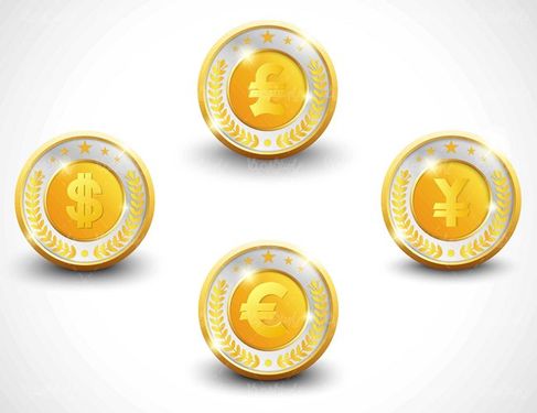 وکتور سکه طلا وکتور سکه دلار  وکتور پس انداز