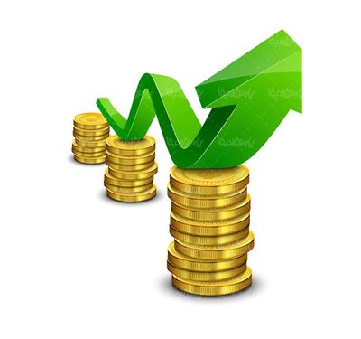 وکتور سکه طلا وکتور سکه دلار وکتور فلش سبز