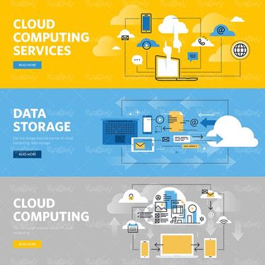 وکتور پردازش ابری  وکتور کسب و کار رایانه ای