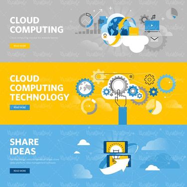 وکتور پردازش ابری  وکتور تکنولوژی پردازش ابری