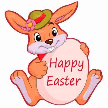 وکتور خرگوش وکتور تخم مرغ رنگی