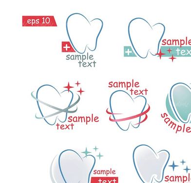 وکتور دندان وکتور لوگو دندان