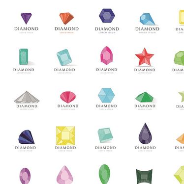 وکتور انواع الماس وکتور جواهرات وکتور لوگو الماس