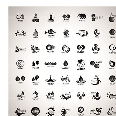 وکتور لوگو آب وکتور لوگو قطره آب وکتور موج آب