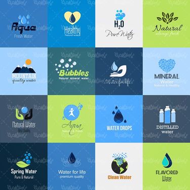 وکتور لوگو قطره آب وکتور لوگو فرمول آب