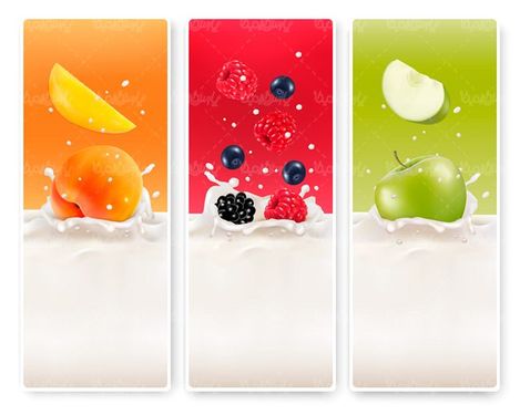 وکتور شیر طعم دار وکتور لبنیات