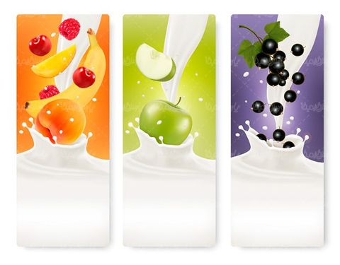 وکتور شیر پاکتی وکتور شیر طعم دار وکتور لبنیات