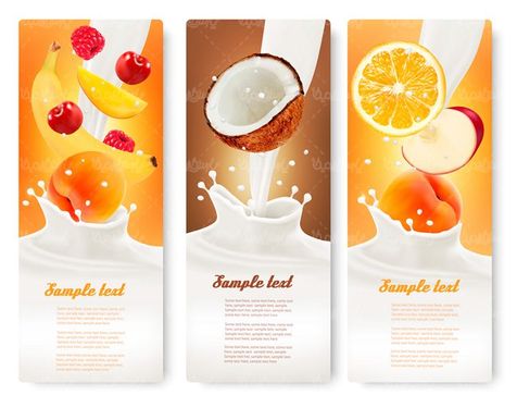 وکتور شیر پاکتی وکتور شیر طعم دار وکتور لبنیات