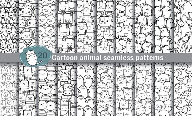 وکتور کاغذ دیواری وکتور پترن کلاسیک