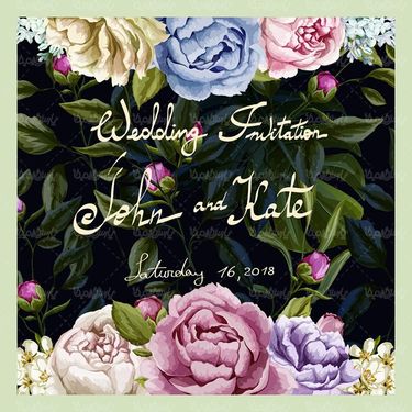 وکتور حاشیه گل وکتور بک گراند گل و بوته