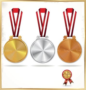 وکتور مدال قهرمانی وکتور مدال طلا
