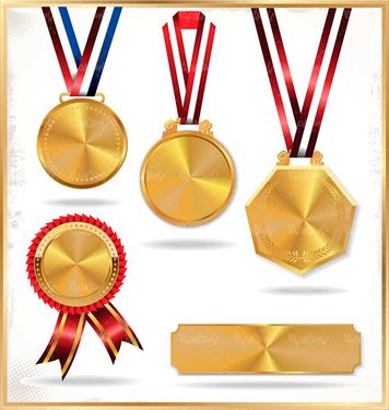 وکتور مدال قهرمانی وکتور مدال طلا