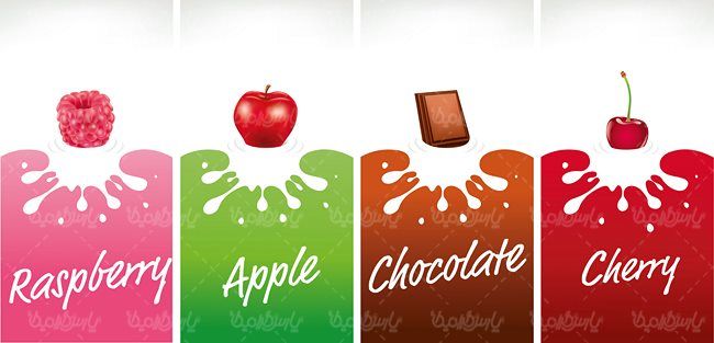 وکتور شیر وکتور لبنیات وکتور شیر طعم دار