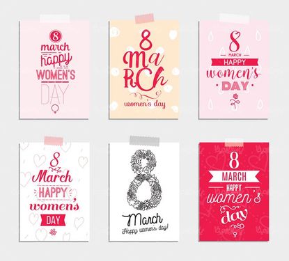 وکتور لوگو هشت مارس وکتور لیبل روز زن