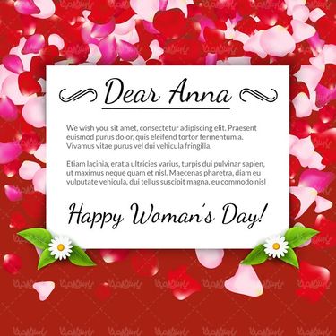 وکتور بک گراند گلبرگ وکتور طرح روز زن