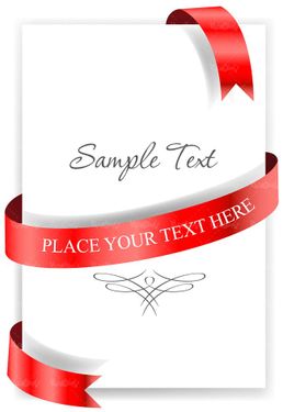 وکتور روبان قرمز وکتور پاپیون وکتور ربان