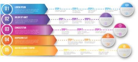 وکتور اینفوگرافی گرافیکی