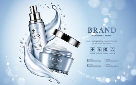 وکتور لوازم آرایش وکتور کرم مرطوب کننده