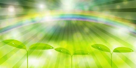 وکتور جلوه نور وکتور برگ سبز وکتور تابش نور