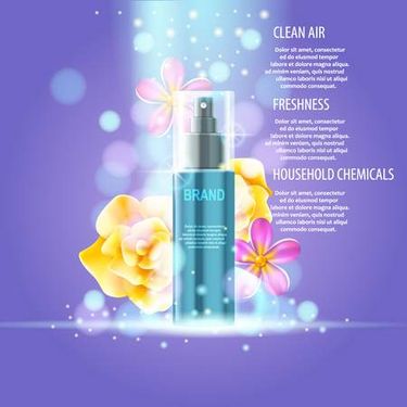 وکتور لوازم آرایشی وکتور اسپری بدن