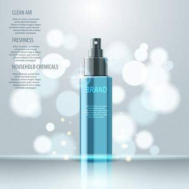 وکتور لوازم آرایشی وکتور اسپری بدن