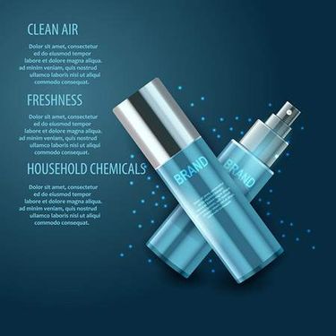 وکتور لوازم آرایشی وکتور اسپری بدن