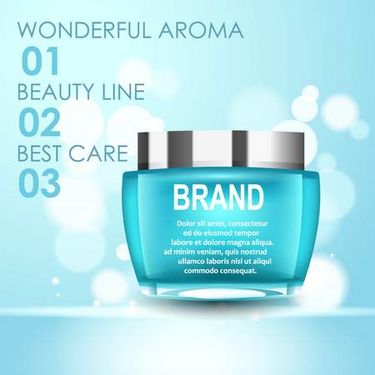 وکتور لوازم آرایش وکتور قوطی کرم