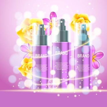 وکتور لوازم آرایش وکتور اسپری بدن