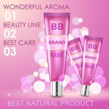 وکتور لوازم آرایش وکتور کرم تیوپی