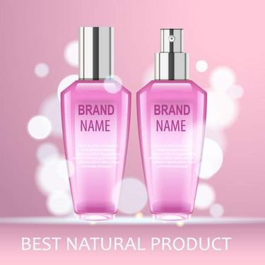 وکتور لوازم آرایش وکتور ادکلن زنانه